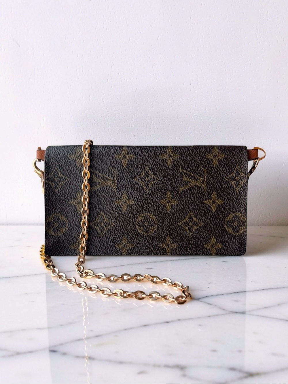 Louis Vuitton Vintage Monogram Porte Valeurs Organiseur Checkbook Wallet WOC